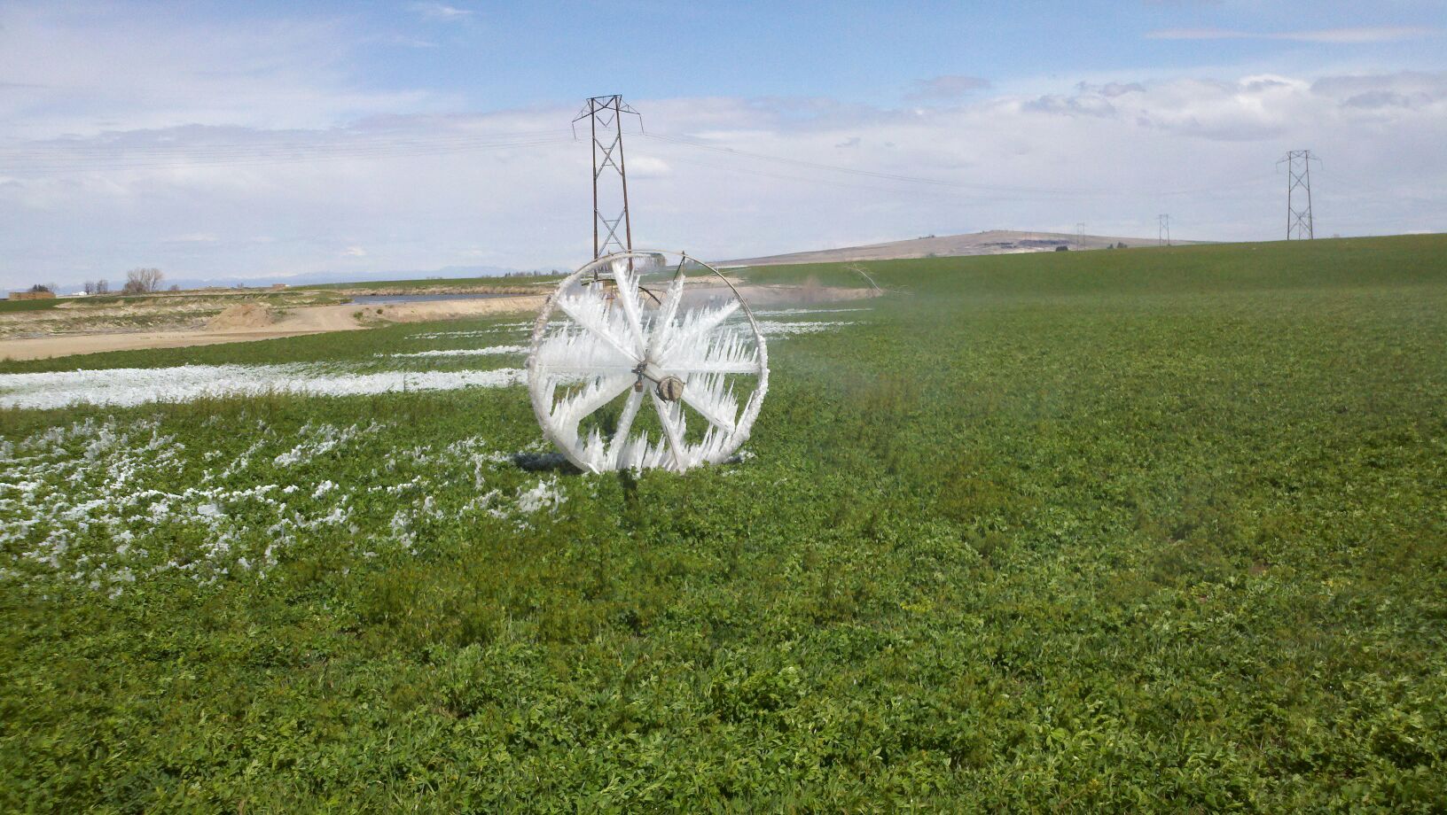Irrigation ice